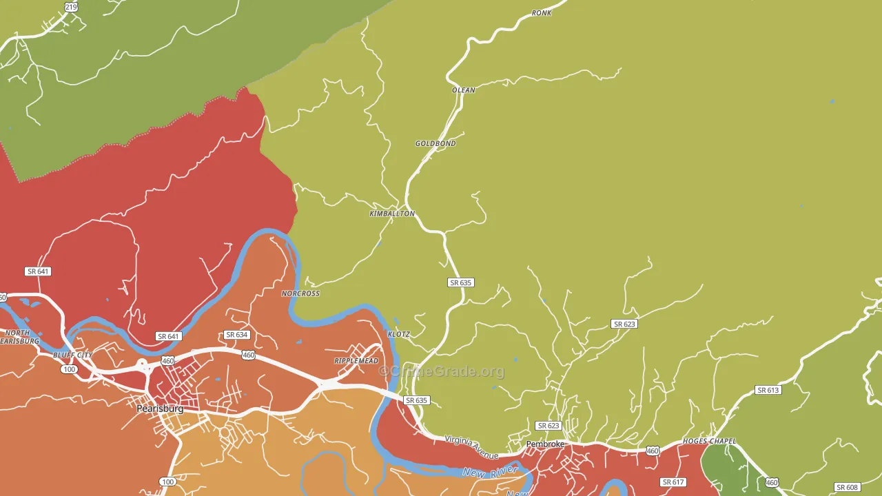 24150, VA Map of Drug-Related Crime Rates