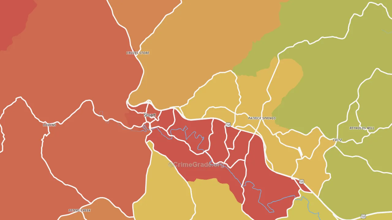 24171, VA Map of Drug-Related Crime Rates