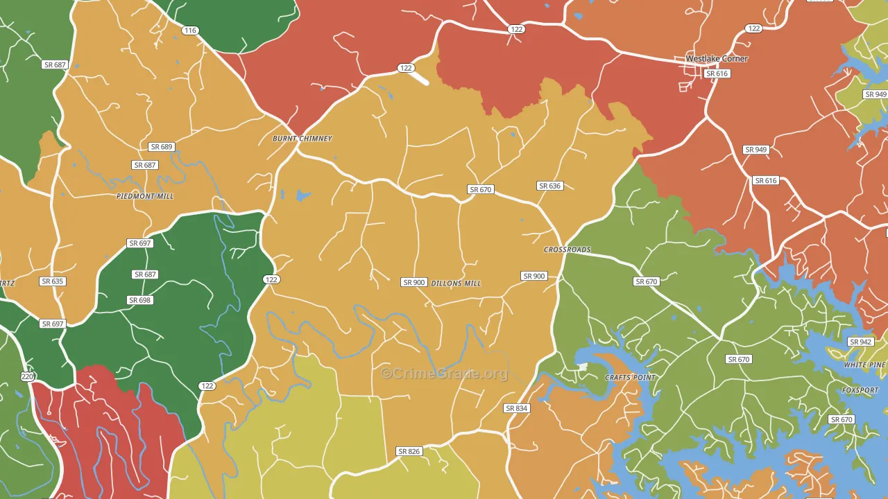 24184, VA Map of Drug-Related Crime Rates