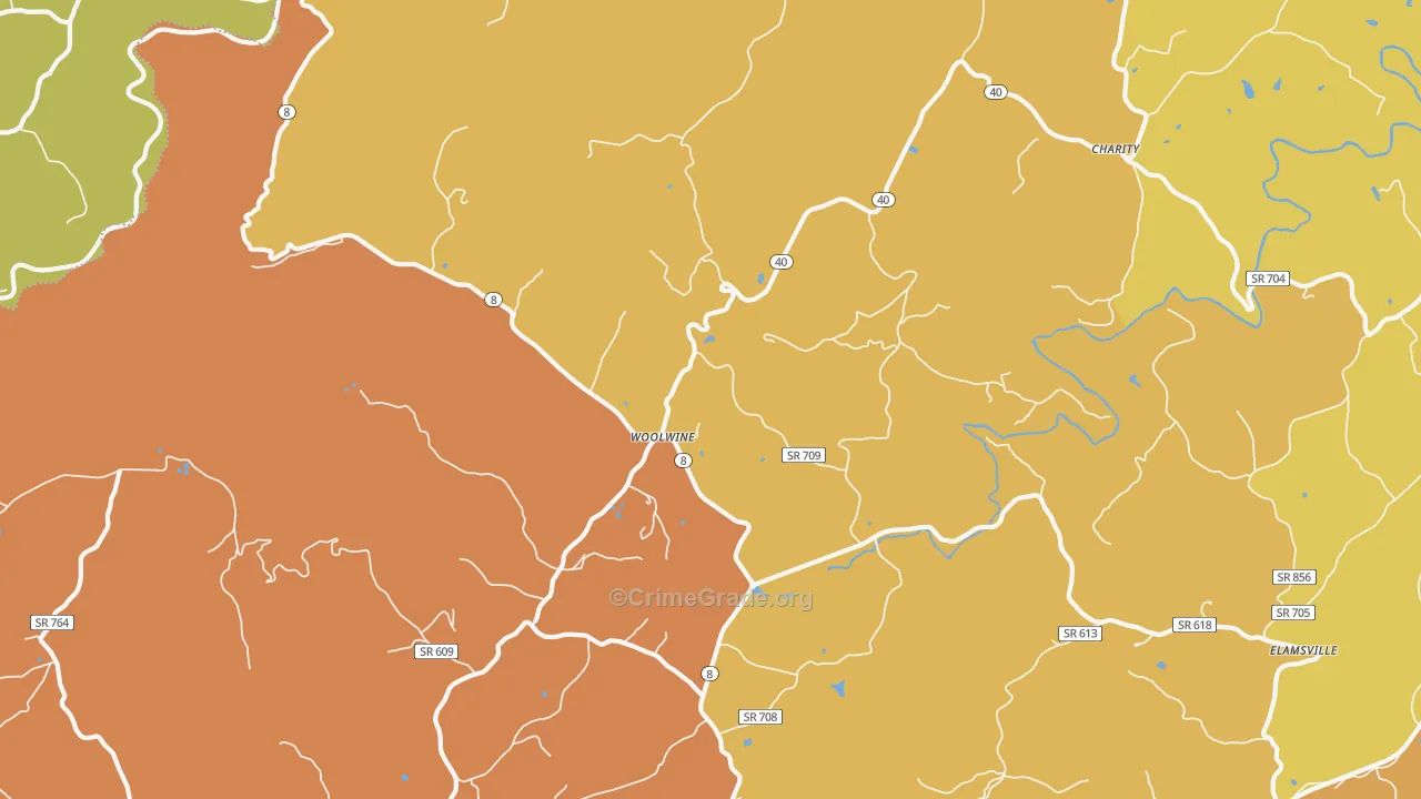 24185, VA Map of Drug-Related Crime Rates