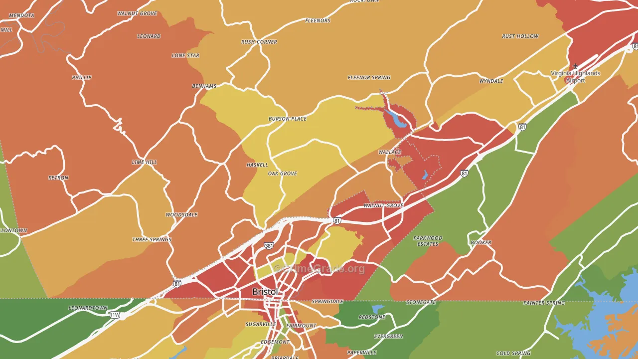 24202, VA Map of Drug-Related Crime Rates