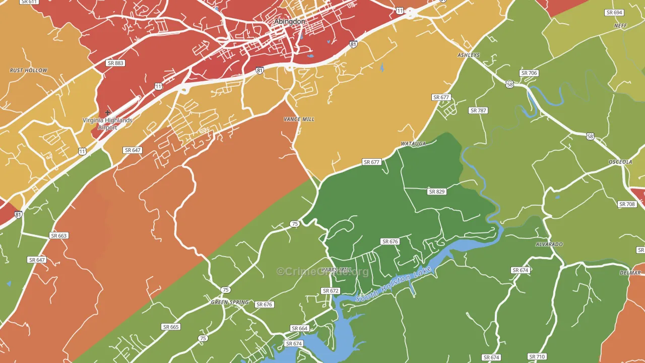 24211, VA Map of Drug-Related Crime Rates