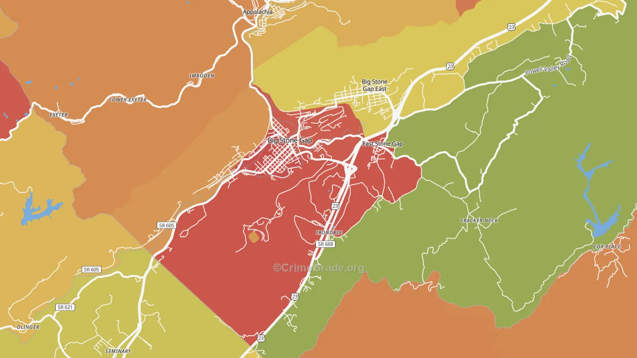 24219, VA Map of Drug-Related Crime Rates