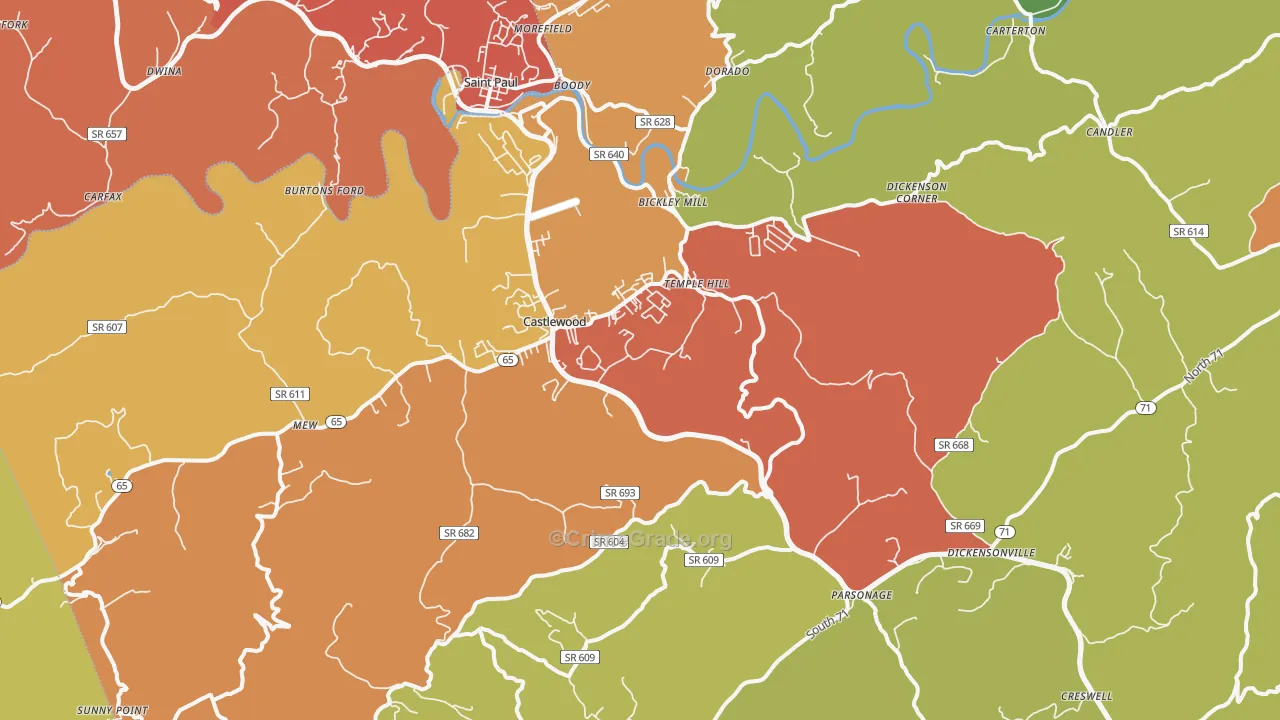 24224, VA Map of Drug-Related Crime Rates