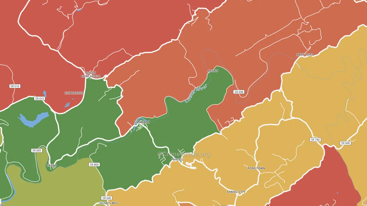24225, VA Map of Drug-Related Crime Rates