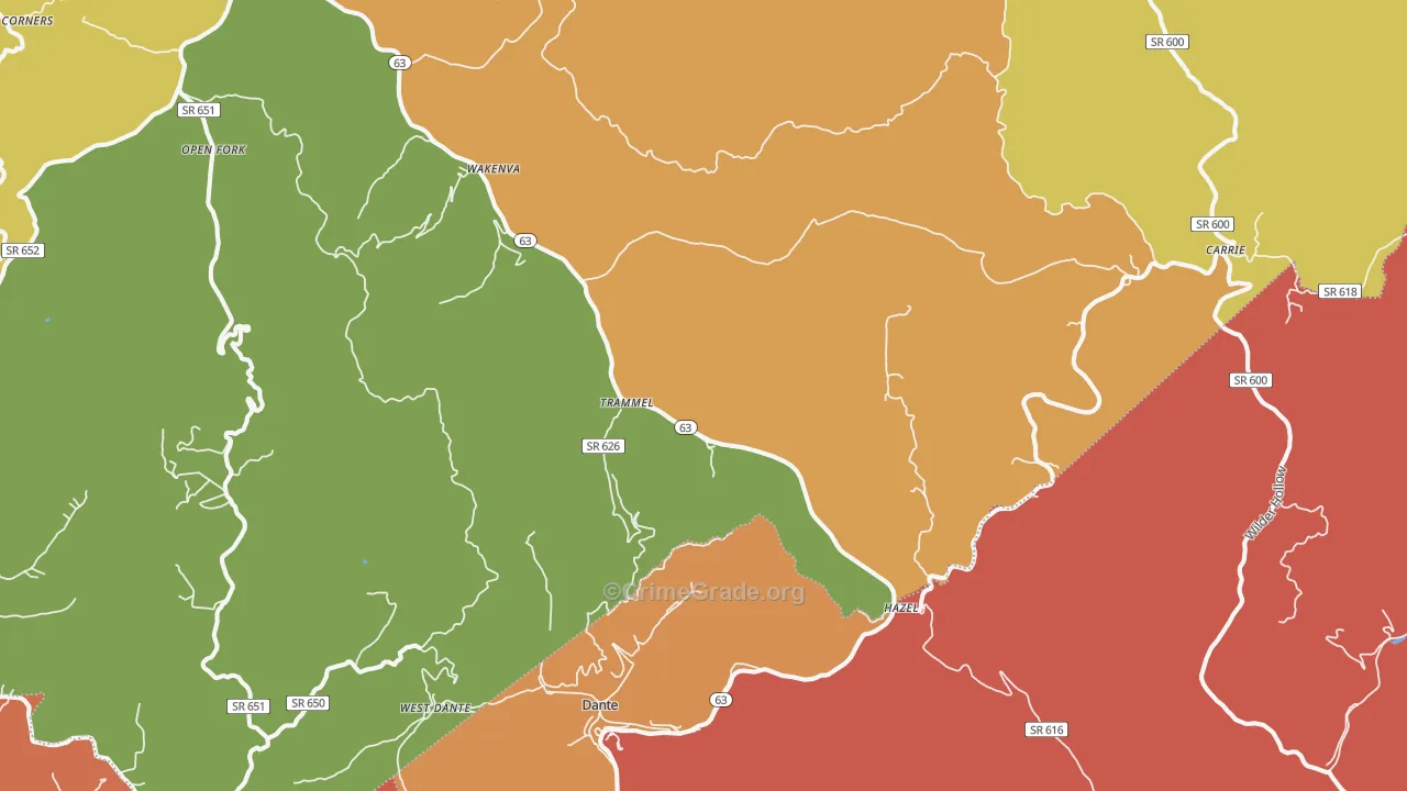 24237, VA Map of Drug-Related Crime Rates
