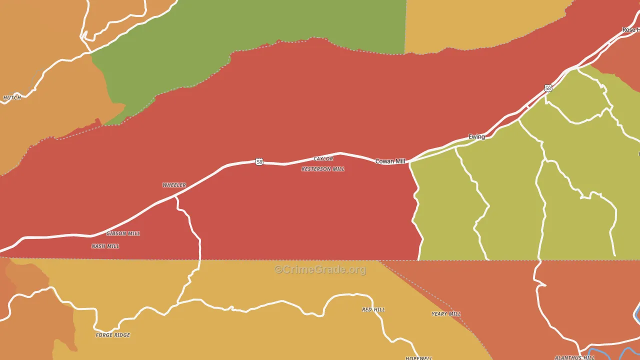 24248, VA Map of Drug-Related Crime Rates