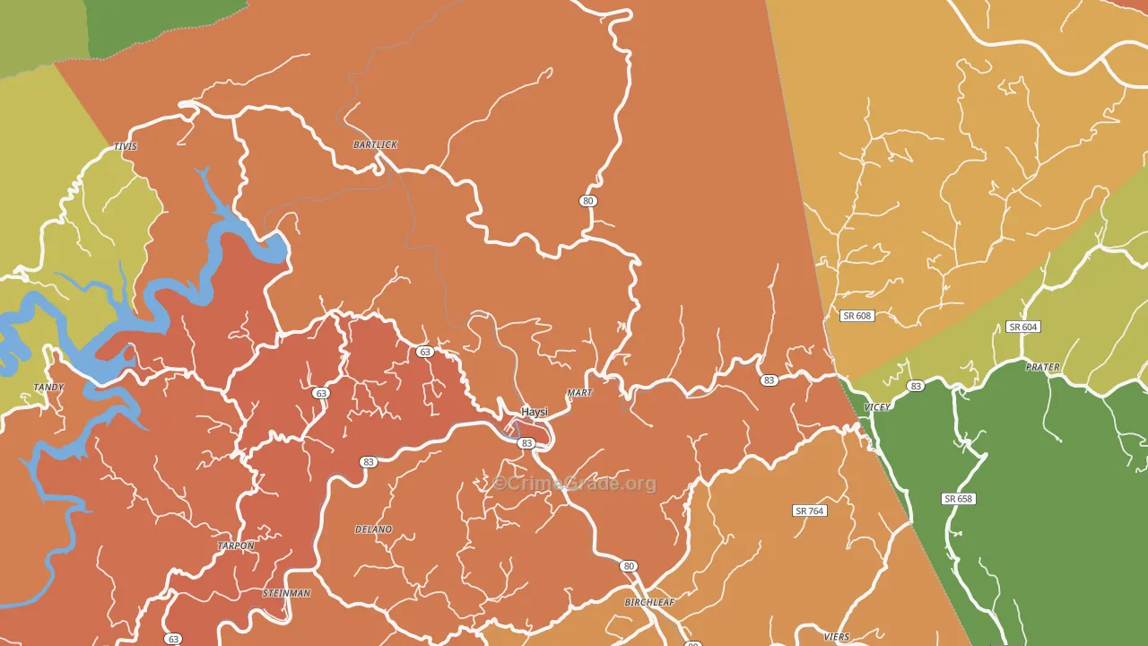 24256, VA Map of Drug-Related Crime Rates