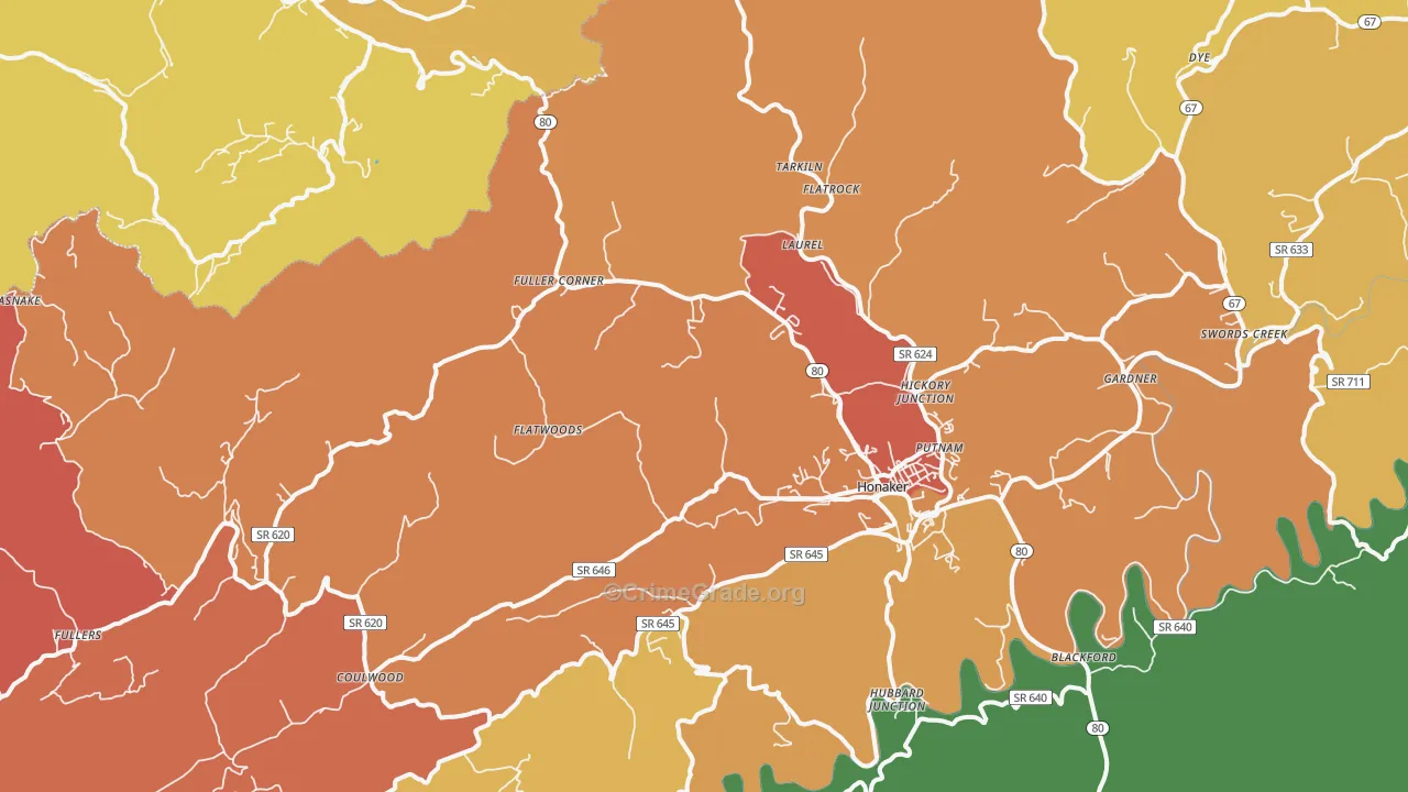 24260, VA Map of Drug-Related Crime Rates