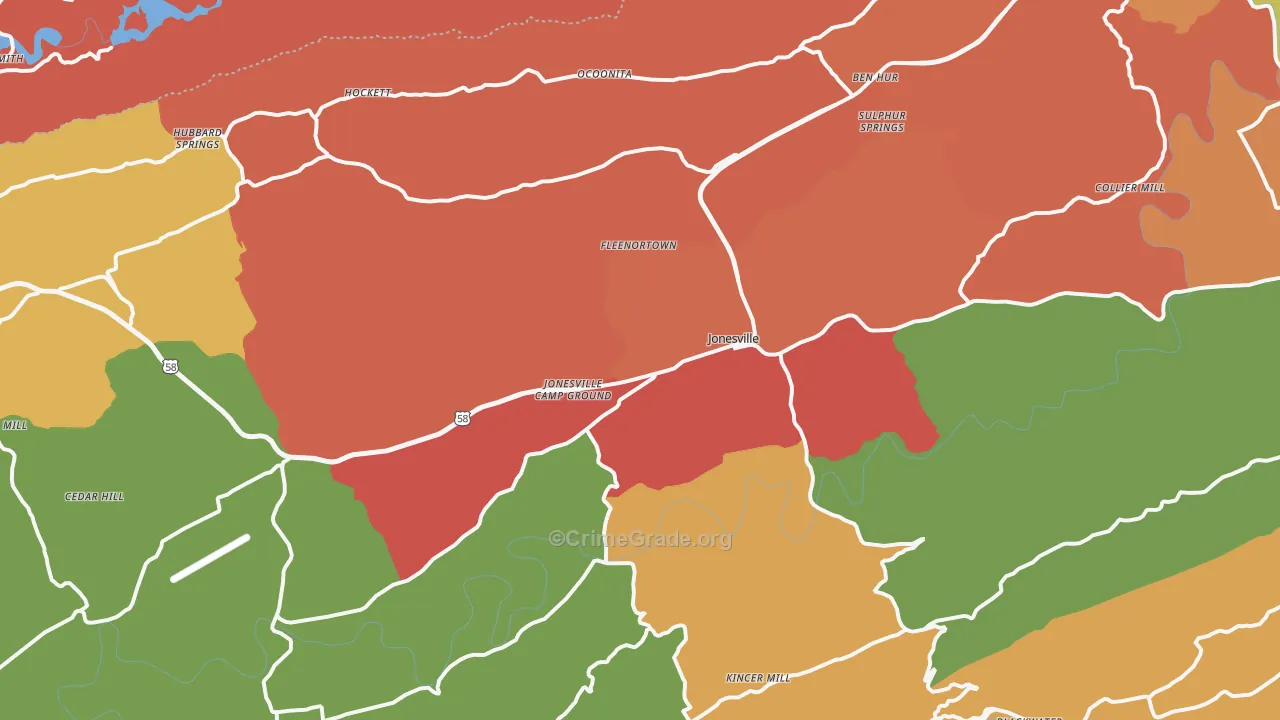 24263, VA Map of Drug-Related Crime Rates