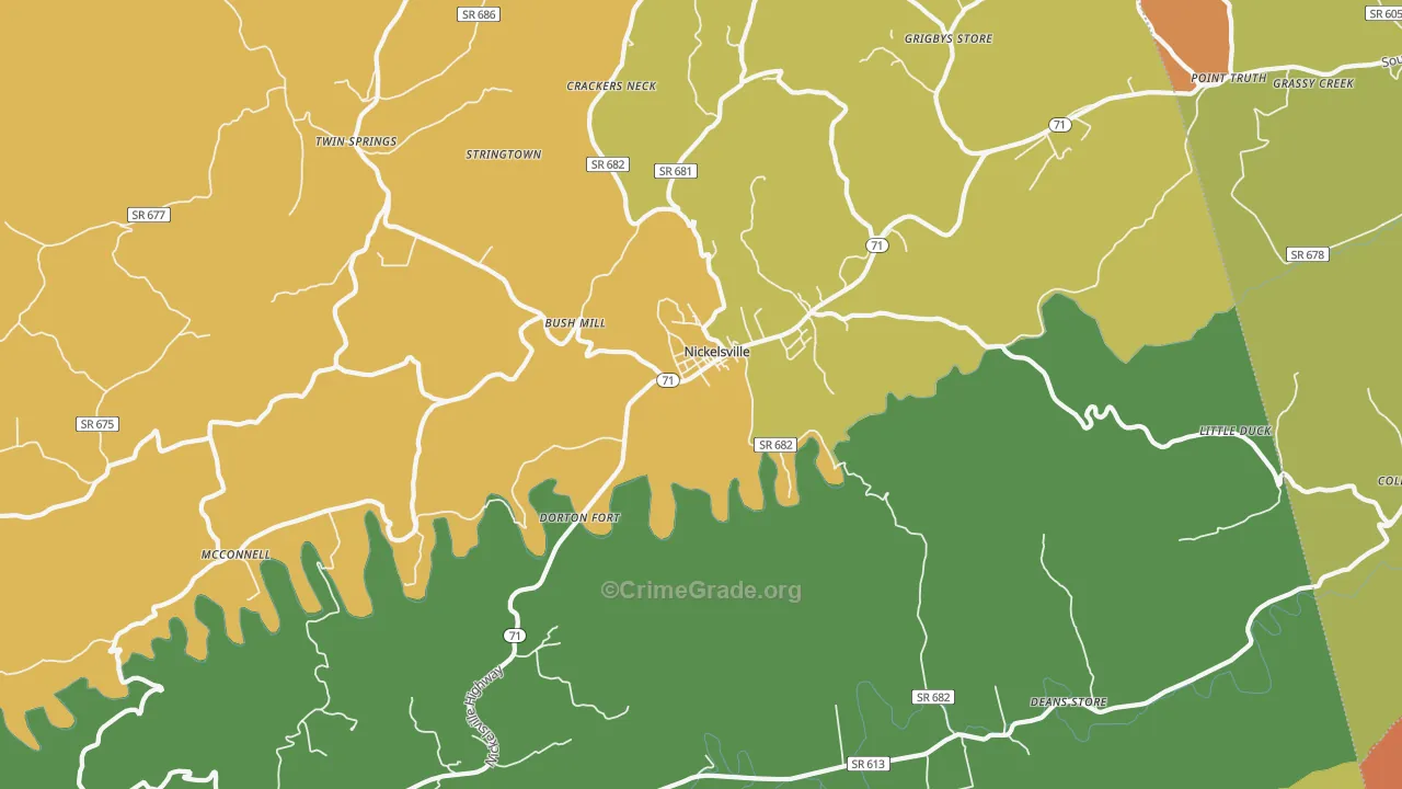 24271, VA Map of Drug-Related Crime Rates