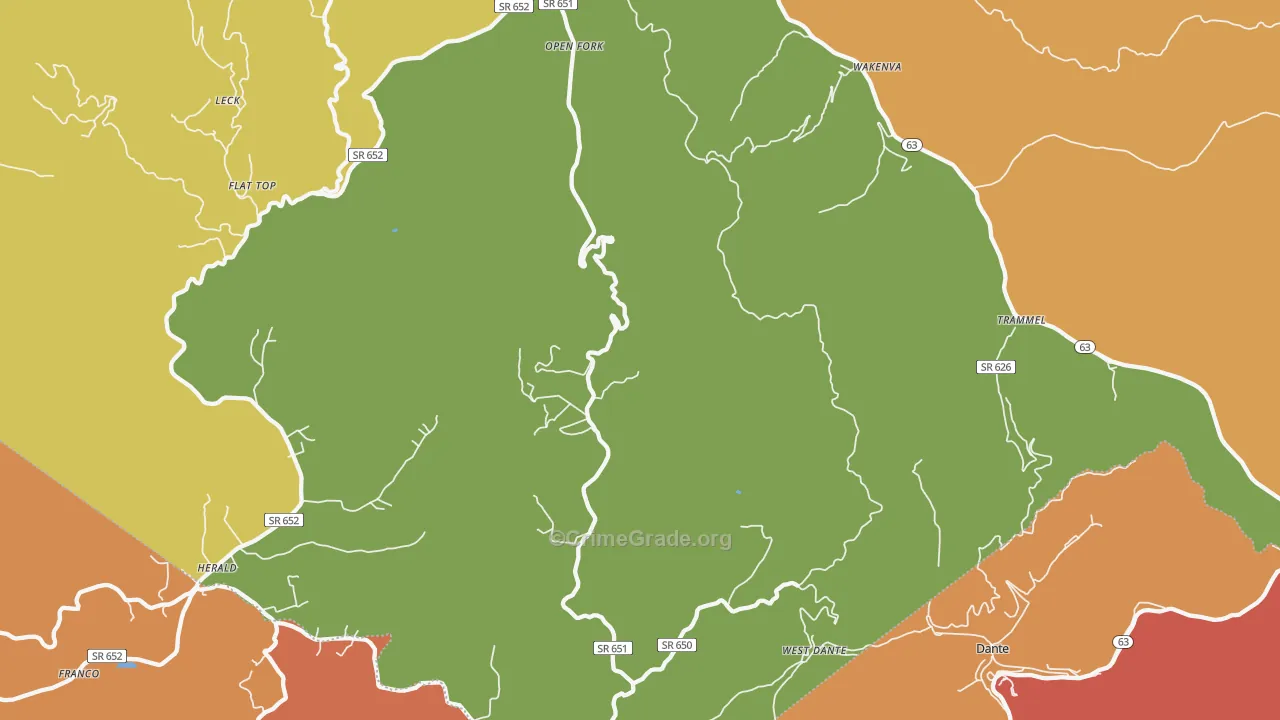 24272, VA Map of Drug-Related Crime Rates