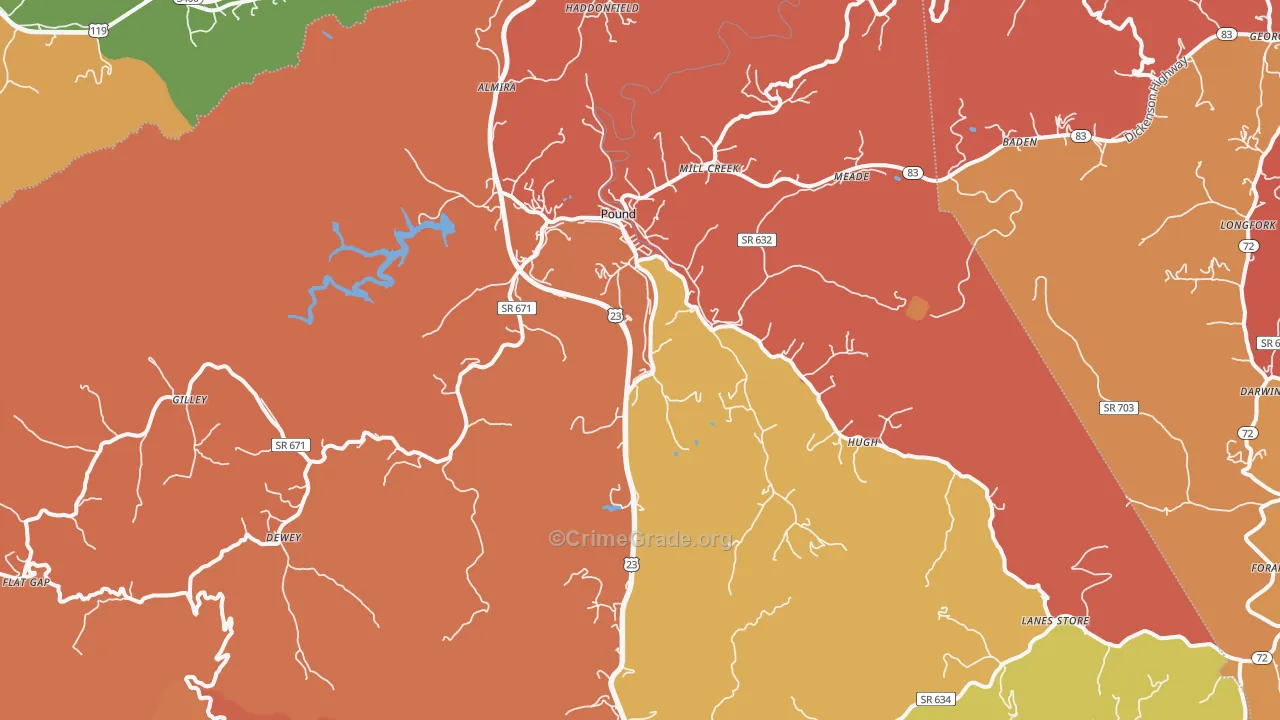 24279, VA Map of Drug-Related Crime Rates