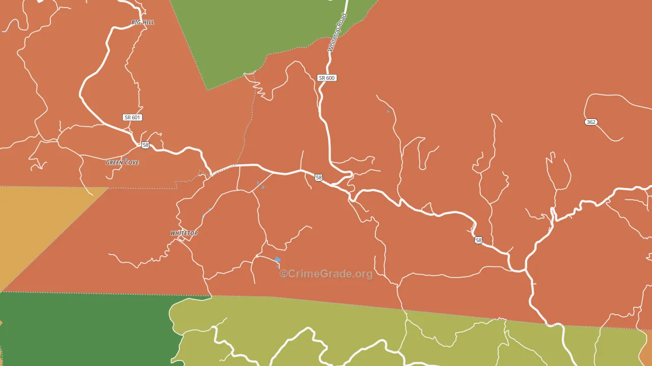 24292, VA Map of Drug-Related Crime Rates