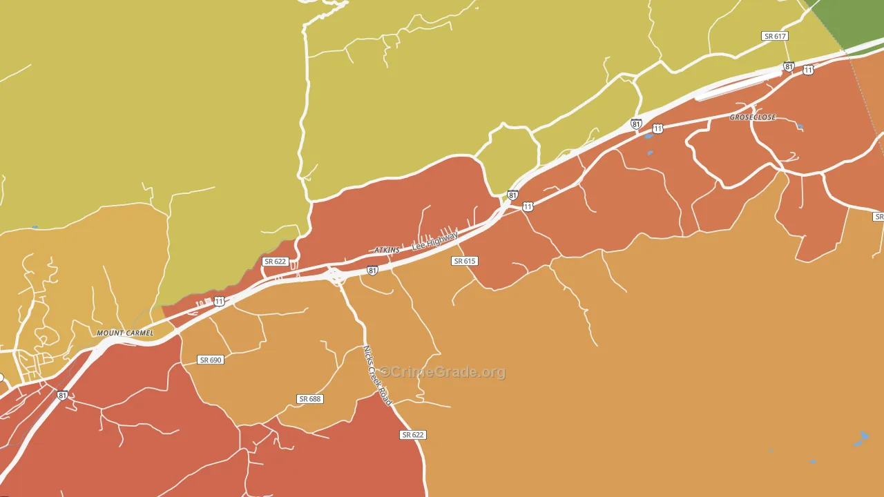 24311, VA Map of Drug-Related Crime Rates
