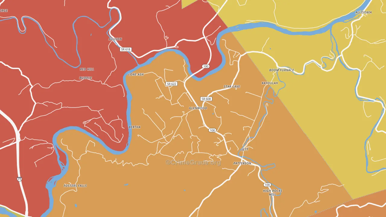 24313, VA Map of Drug-Related Crime Rates