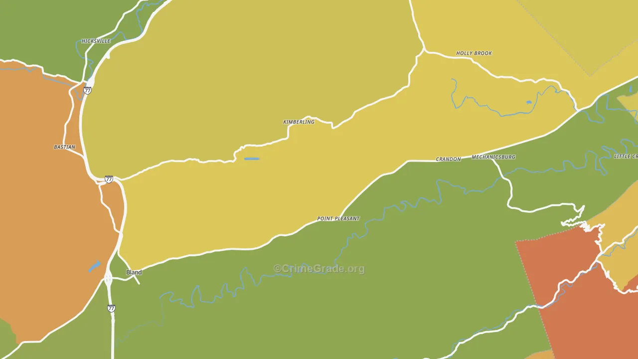 24315, VA Map of Drug-Related Crime Rates