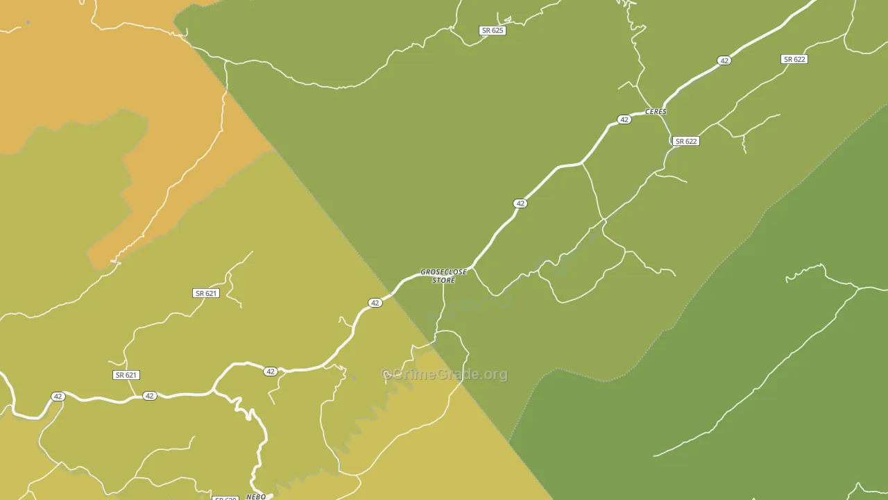 24318, VA Map of Drug-Related Crime Rates