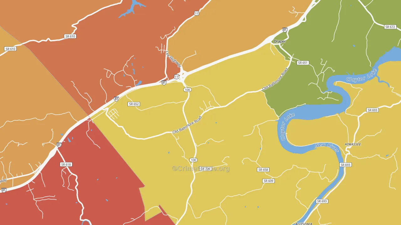 24324, VA Map of Drug-Related Crime Rates
