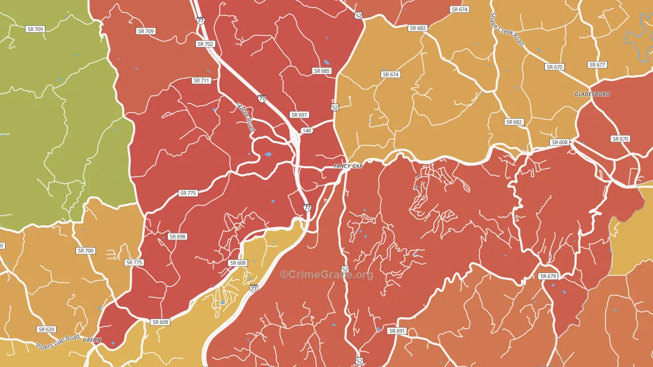 24328, VA Map of Drug-Related Crime Rates