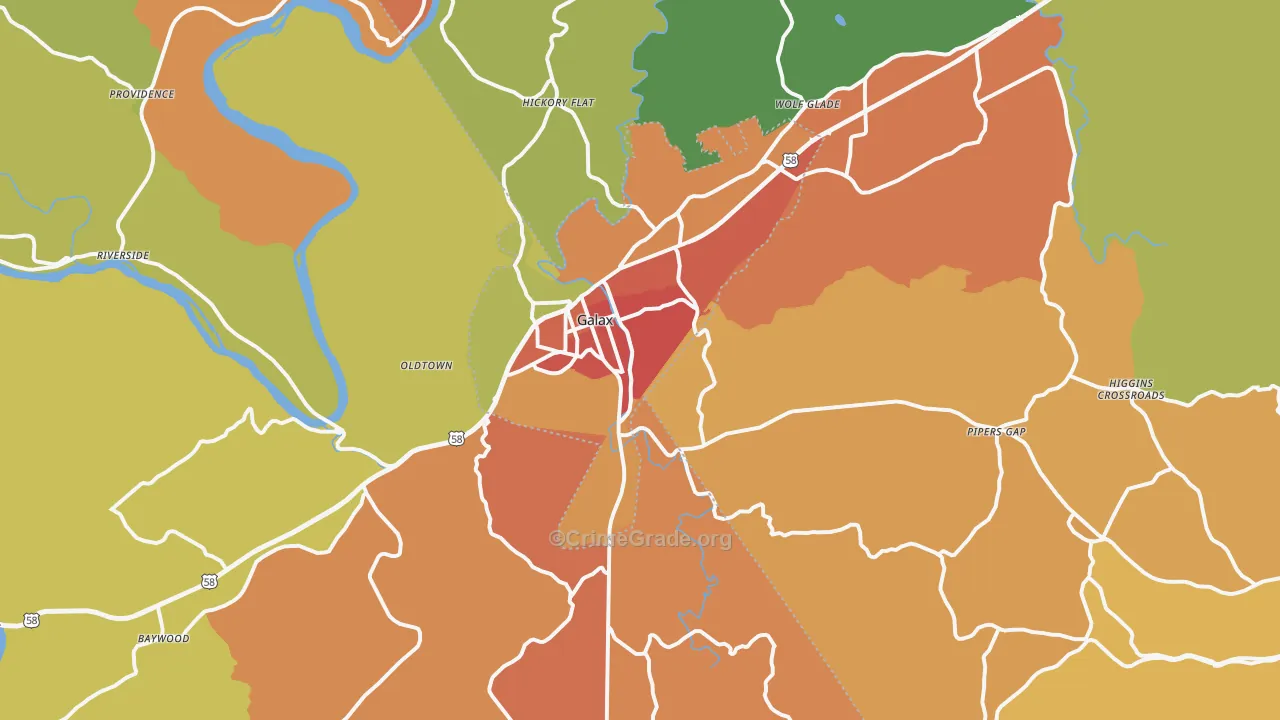 24333, VA Map of Drug-Related Crime Rates