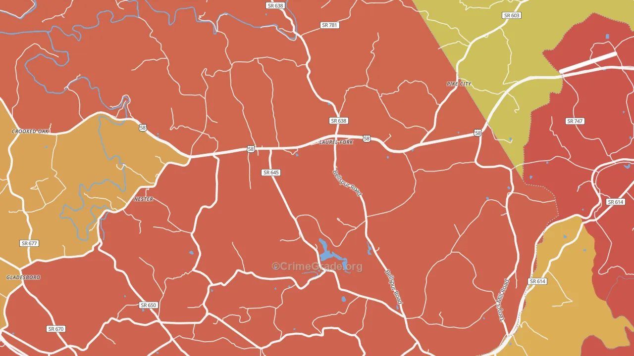 24352, VA Map of Drug-Related Crime Rates