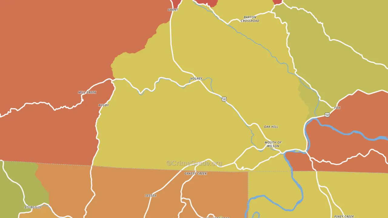 24363, VA Map of Drug-Related Crime Rates