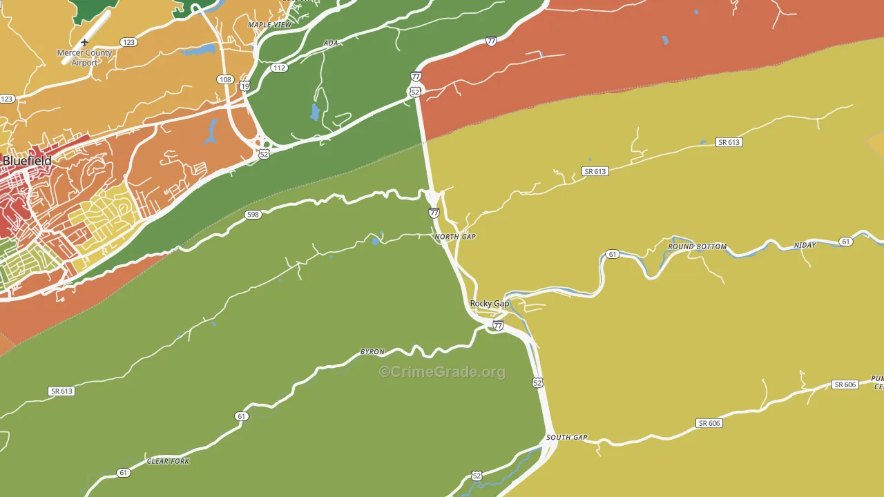 24366, VA Map of Drug-Related Crime Rates