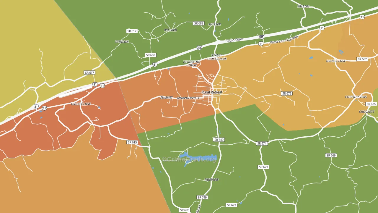 24368, VA Map of Drug-Related Crime Rates
