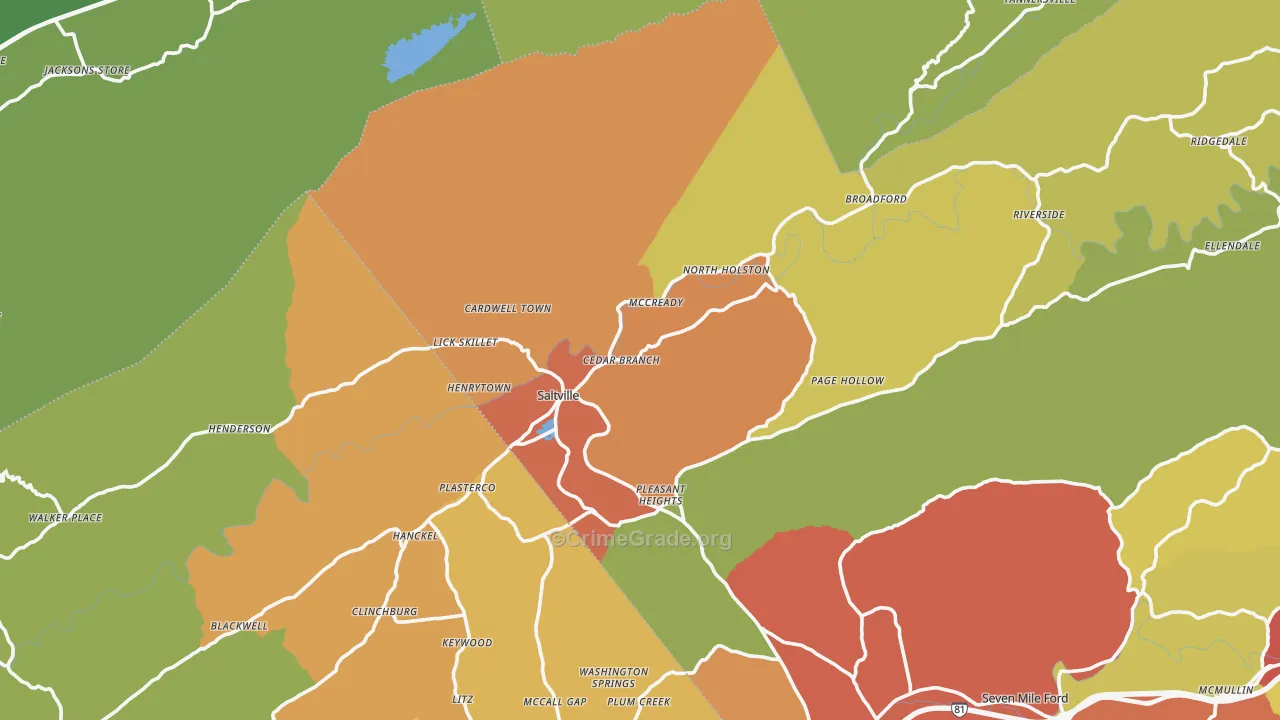 24370, VA Map of Drug-Related Crime Rates