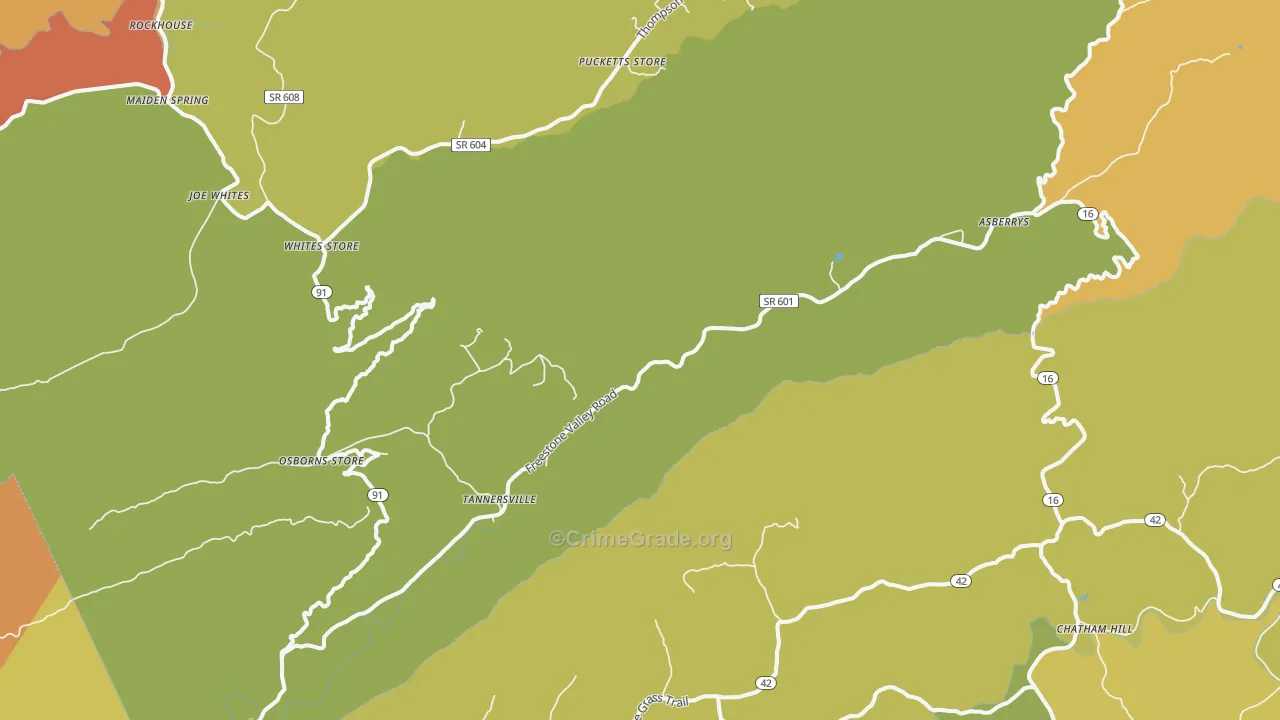 24377, VA Map of Drug-Related Crime Rates