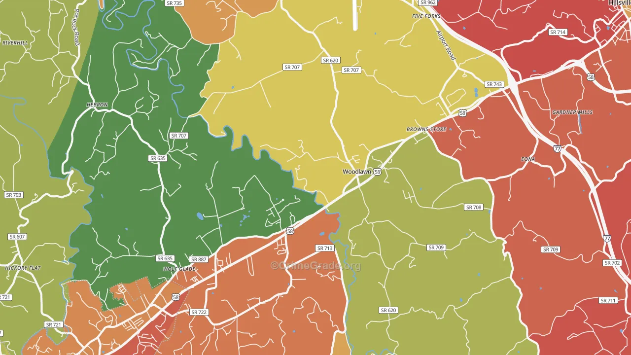 24381, VA Map of Drug-Related Crime Rates