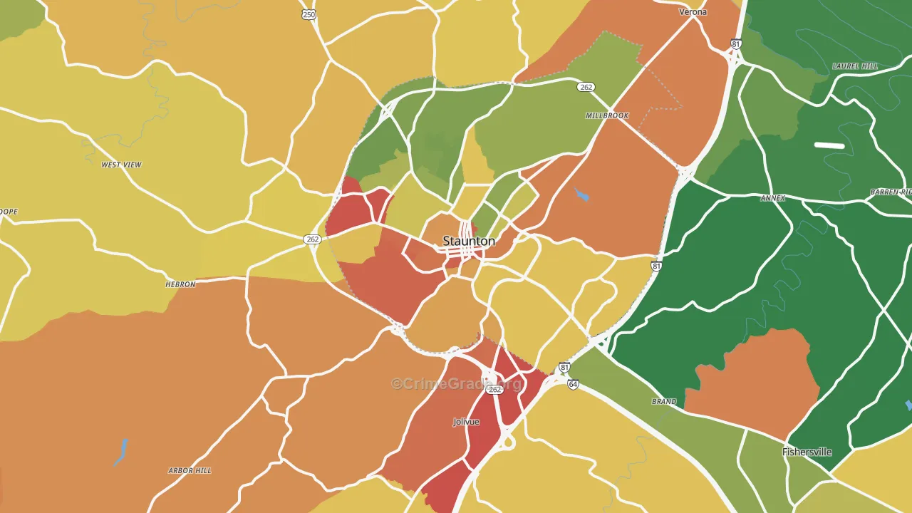 24401, VA Map of Drug-Related Crime Rates