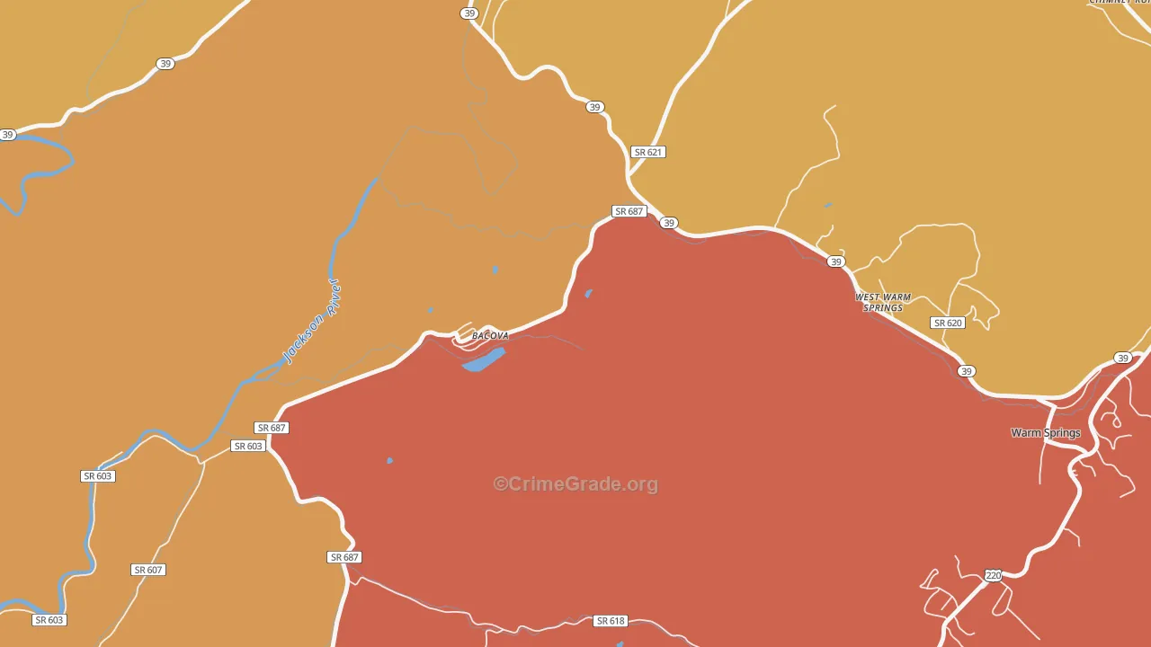 24412, VA Map of Drug-Related Crime Rates