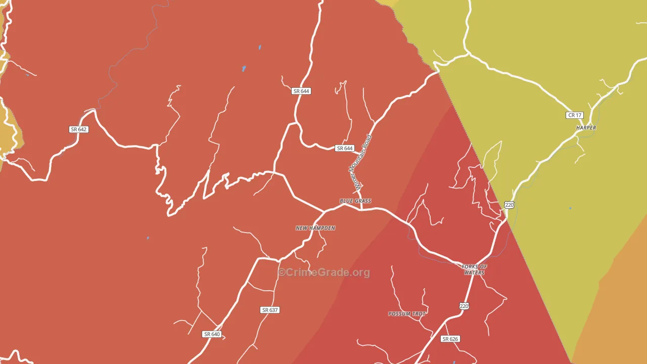 24413, VA Map of Drug-Related Crime Rates