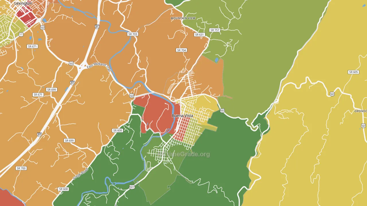 24416, VA Map of Drug-Related Crime Rates