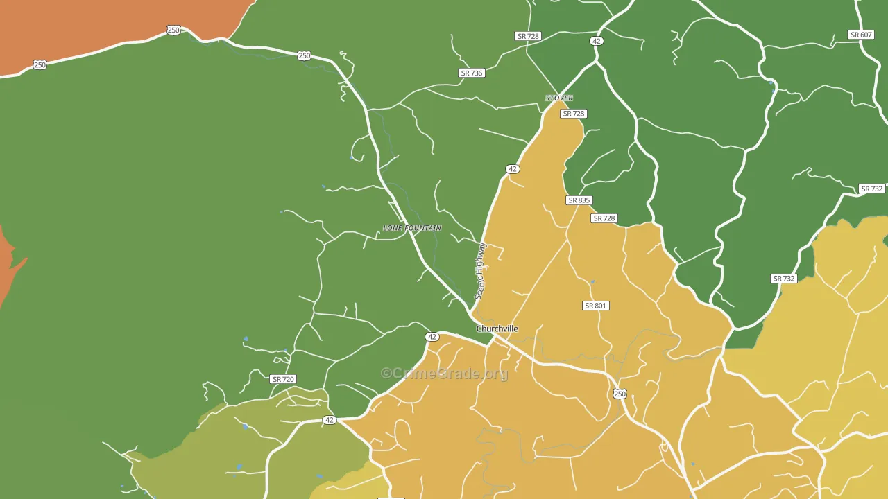 24421, VA Map of Drug-Related Crime Rates