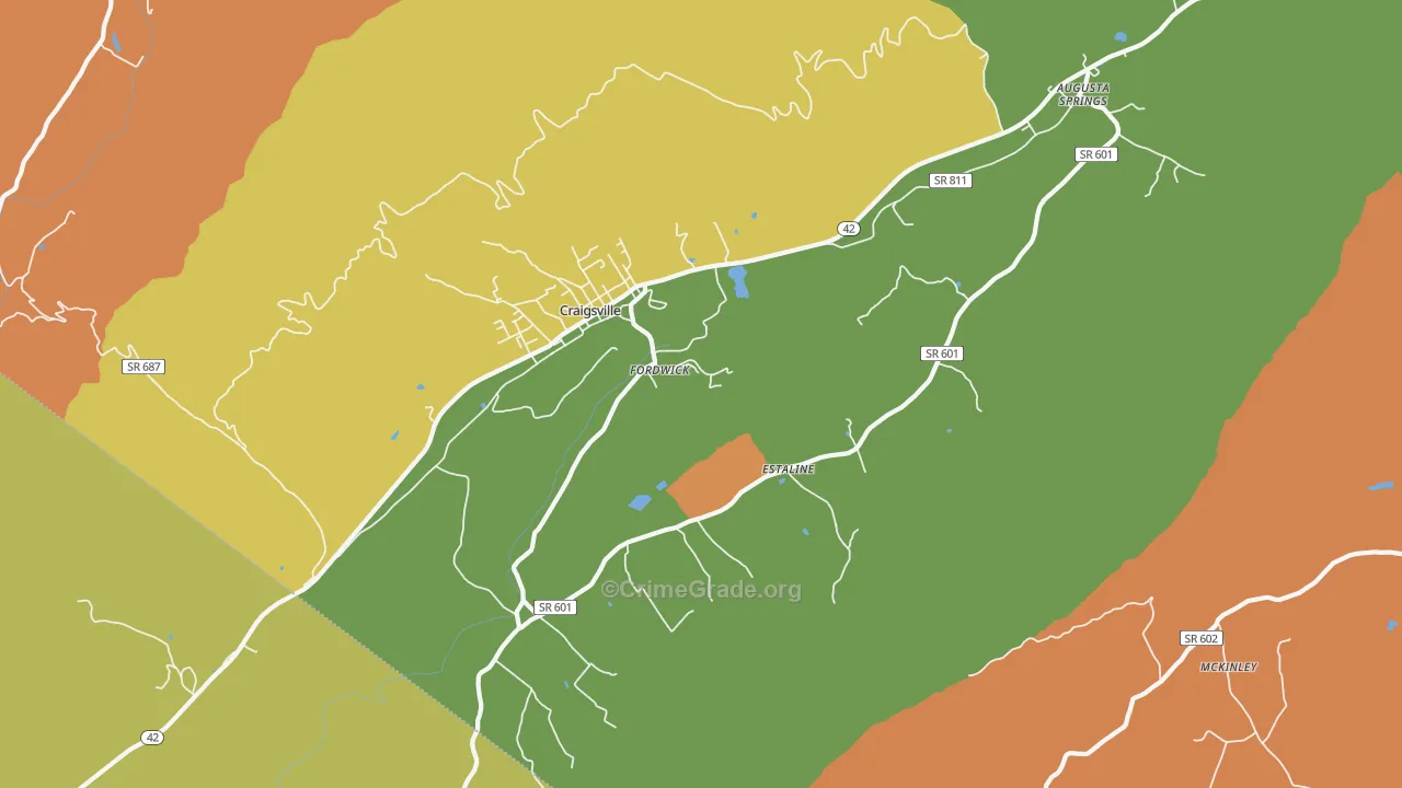 24430, VA Map of Drug-Related Crime Rates