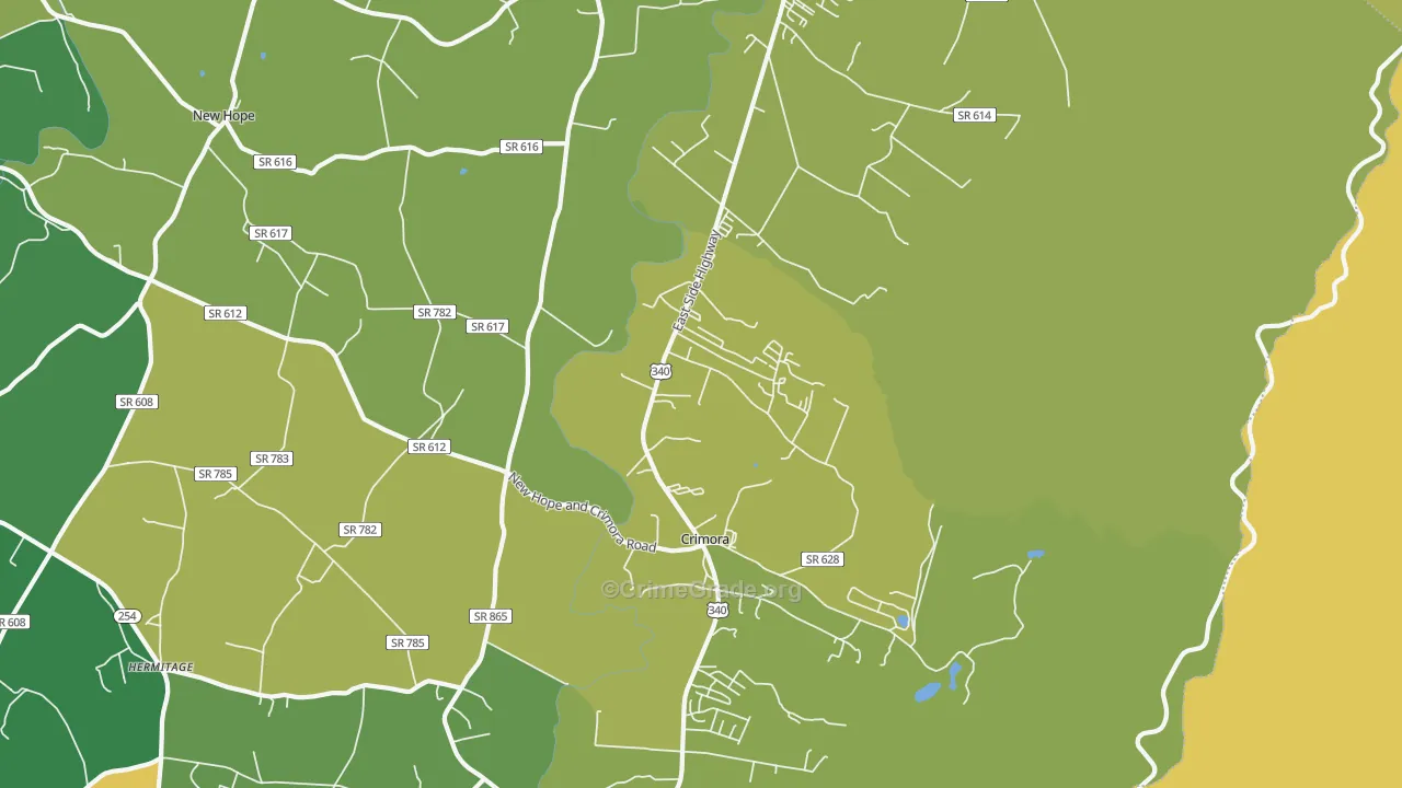 24431, VA Map of Drug-Related Crime Rates