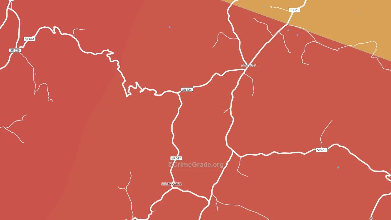 24433, VA Map of Drug-Related Crime Rates