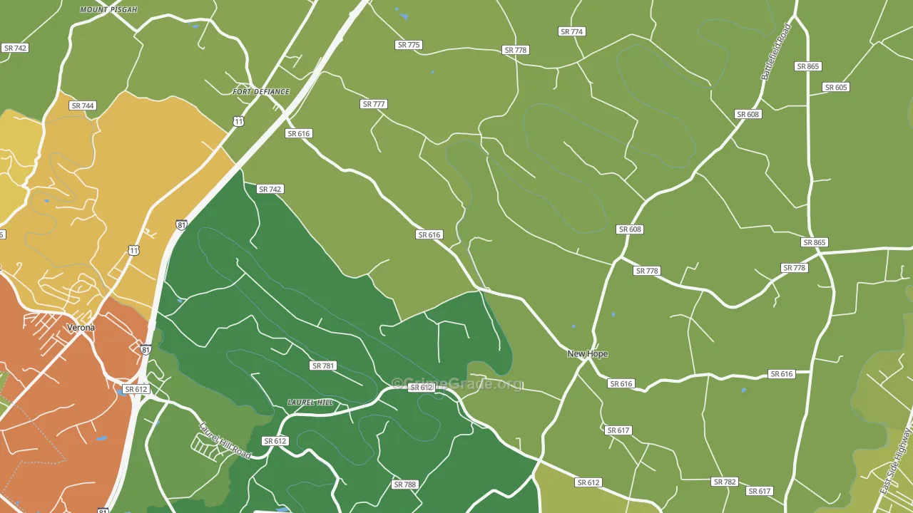 24437, VA Map of Drug-Related Crime Rates