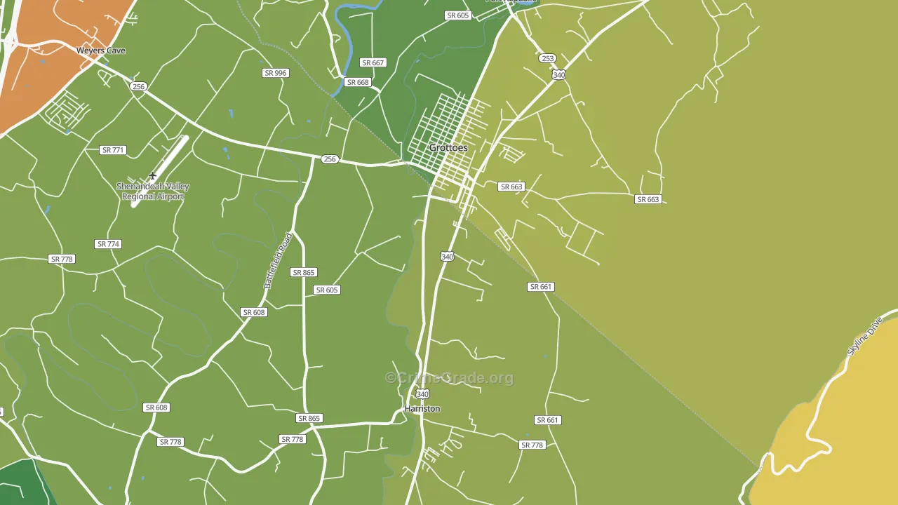 24441, VA Map of Drug-Related Crime Rates