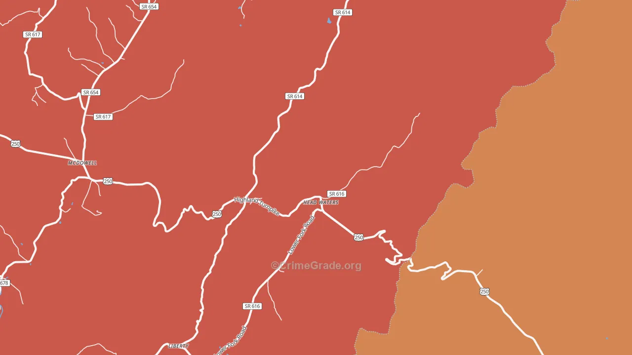 24442, VA Map of Drug-Related Crime Rates