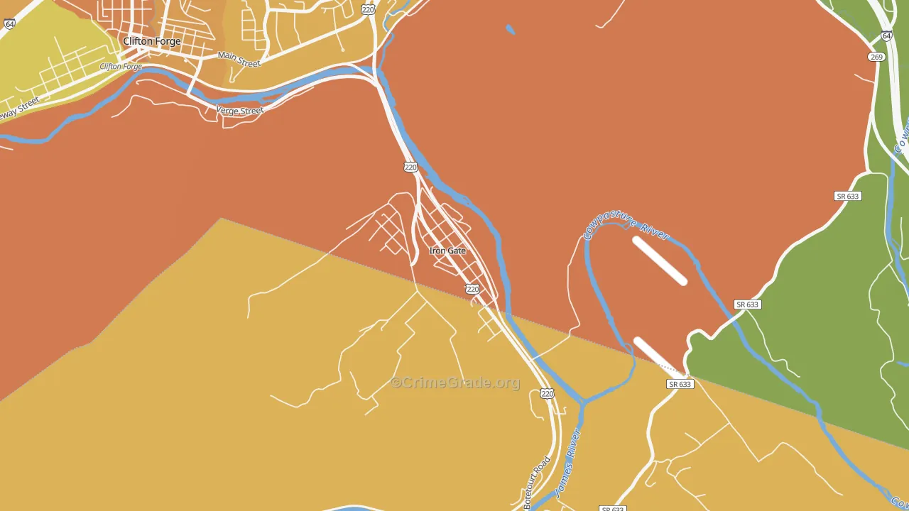 24448, VA Map of Drug-Related Crime Rates