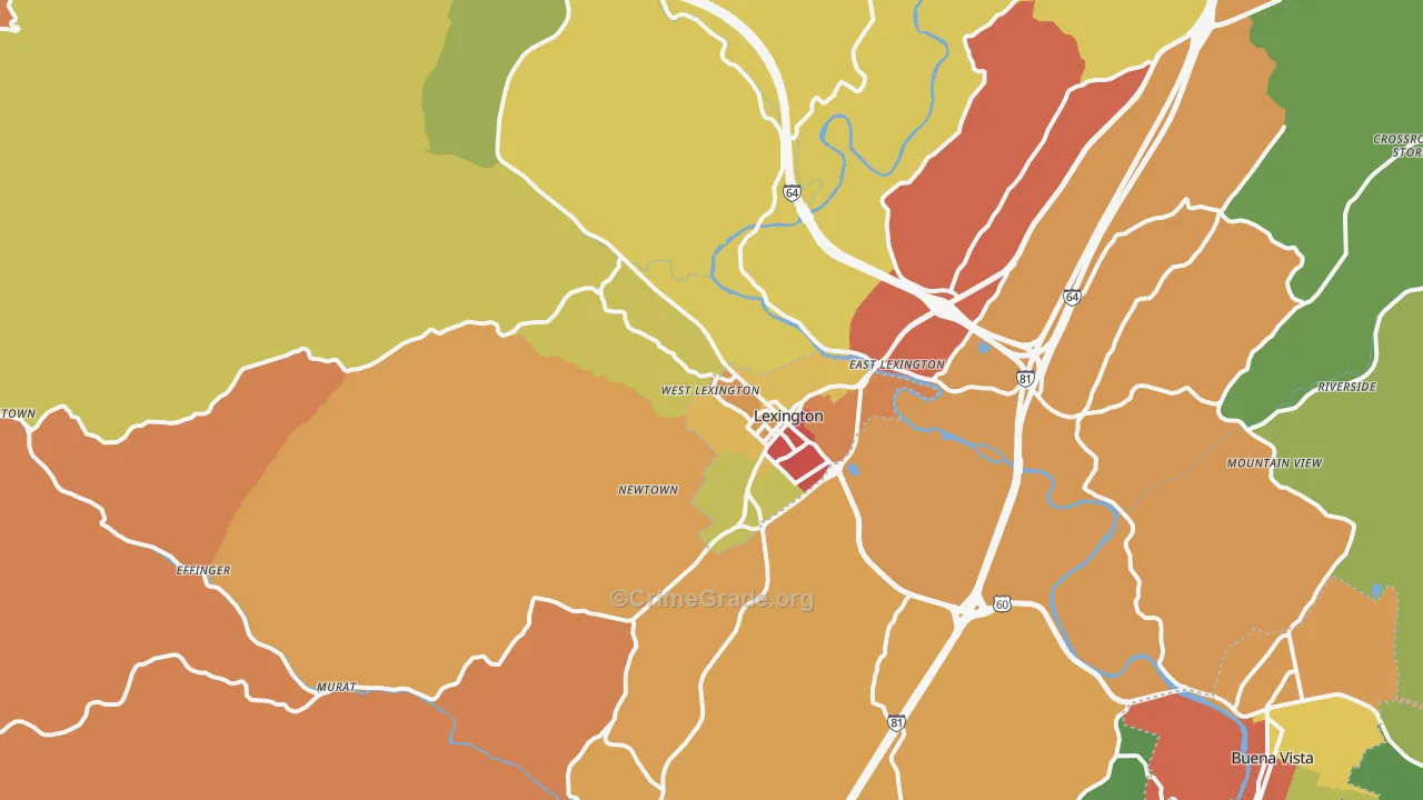 24450, VA Map of Drug-Related Crime Rates