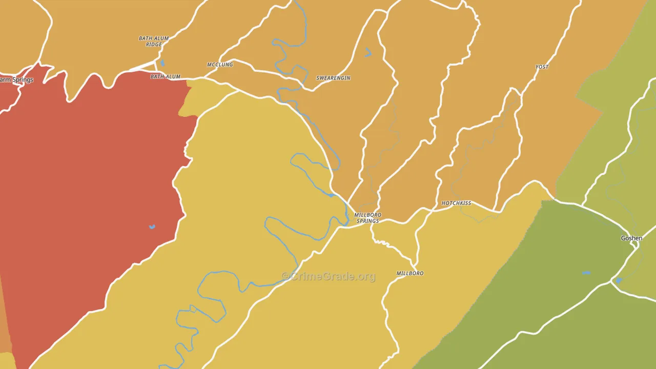 24460, VA Map of Drug-Related Crime Rates