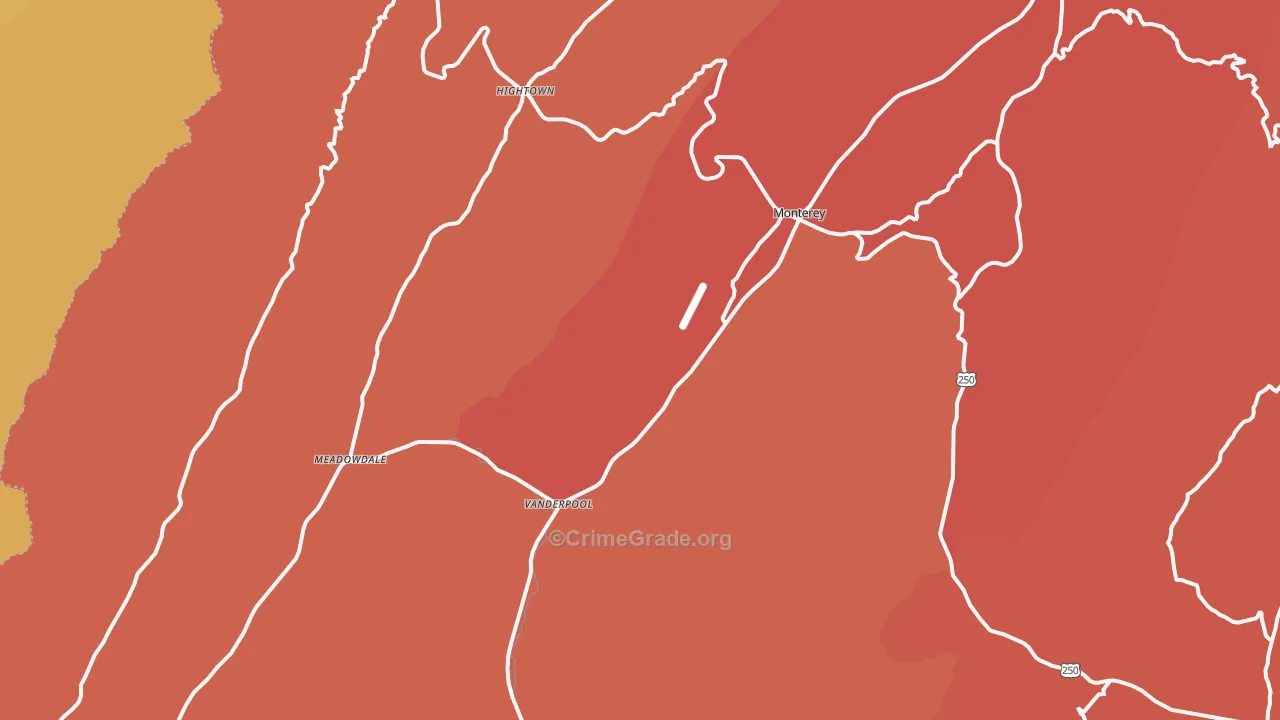 24465, VA Map of Drug-Related Crime Rates