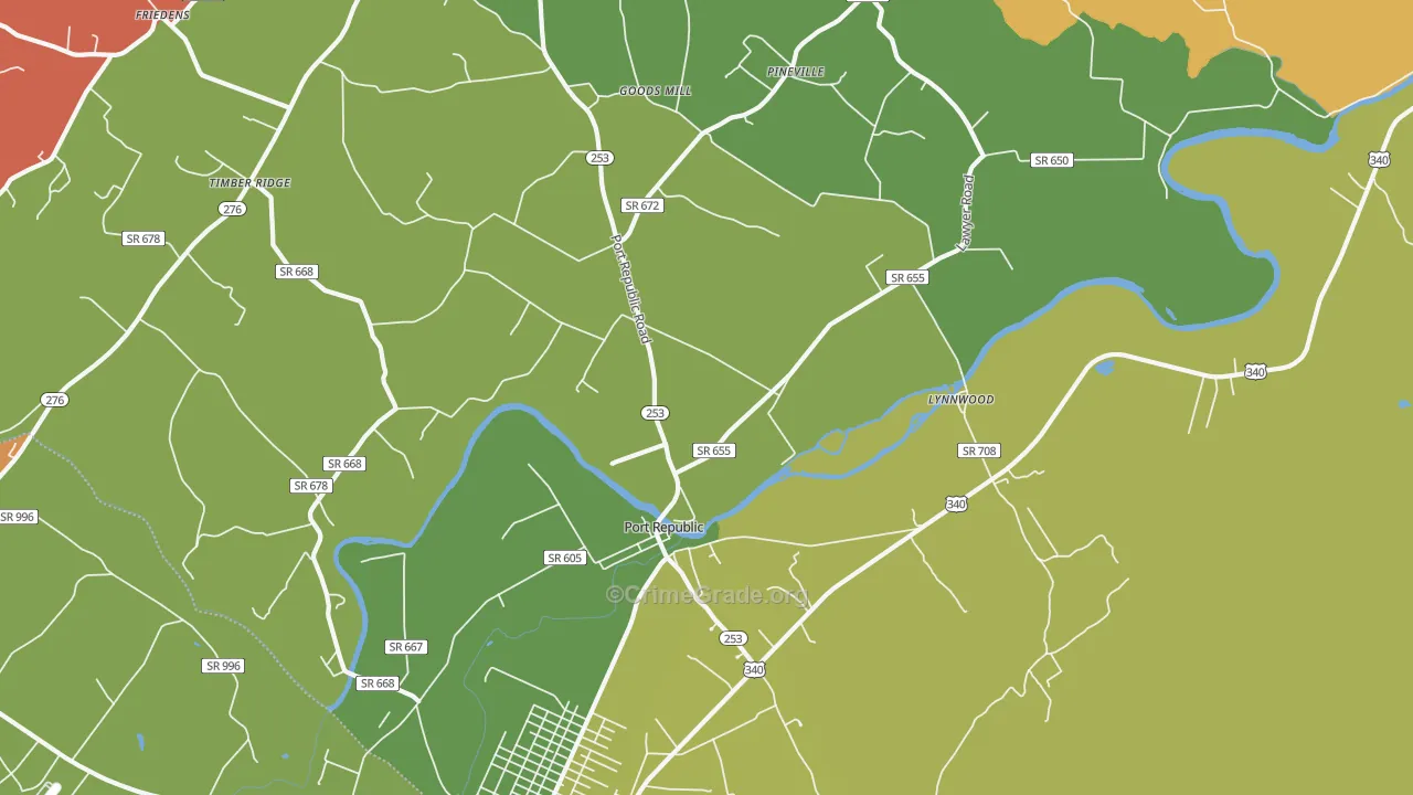24471, VA Map of Drug-Related Crime Rates