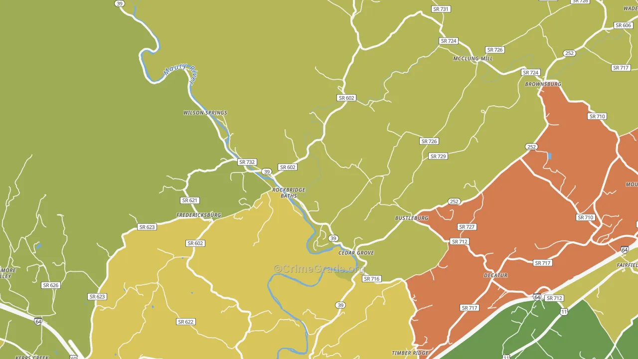24473, VA Map of Drug-Related Crime Rates