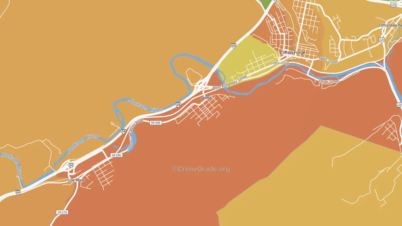 24474, VA Map of Drug-Related Crime Rates